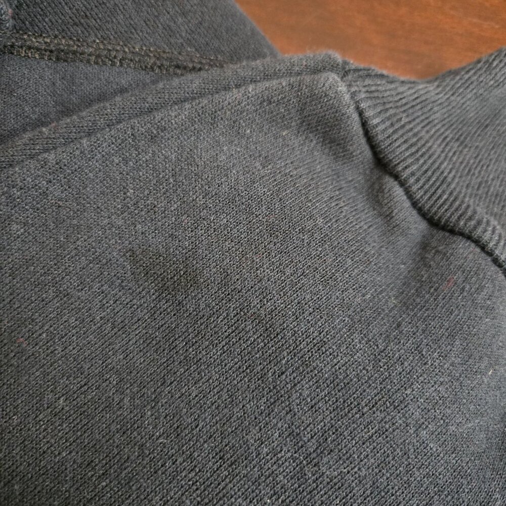 1990s Style "With an Attitude" Brand Pumpkin Puff Paint Black Sweatshirt Size XL - Picture 8 of 8